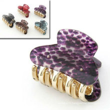 New Design Snake Pattern Hair Claws Resin Hair Clamps With Mixed Colors HC01